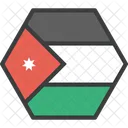 Jordanien Asiatisch Land Symbol