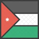 Jordanien Asiatisch Land Symbol