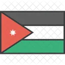 Jordanien Asiatisch Land Symbol