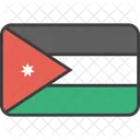 Jordanien Asiatisch Land Symbol