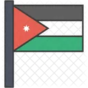 Jordanien Asiatisch Land Symbol