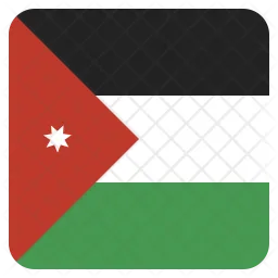 Jordanien Flag Symbol