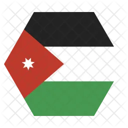 Jordanien Flag Symbol