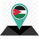 Jordanien Flagge Symbol