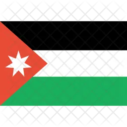 Jordanien Flag Symbol