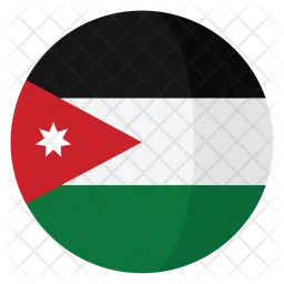 Jordanien Flag Symbol