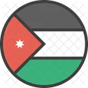 Jordanien Asiatisch Land Symbol