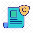 Copywriting Contorno Desenho Icon