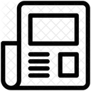 Jornal Artigo Jornalista Ícone