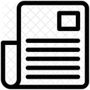 Jornal Artigo Jornalista Ícone
