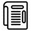 Jornal Pagina Periodico Ícone