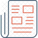 Jornal Artigo Blog Ícone