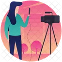 Apresentador Ancora Jornalista Icon