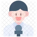 Jornalista Reporter Reporter De Noticias Ícone