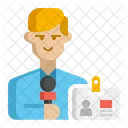 Jornalista Masculino Ancora De Noticias Jornalista Icon