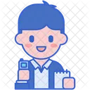 Jornalista Masculino Ancora De Noticias Jornalista Icon