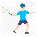 Joueur Sportive Joueur De Tennis Icône