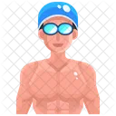 Joueur de natation  Icône