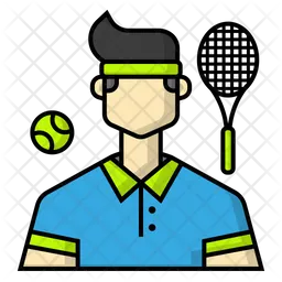 Joueur de tennis  Icône