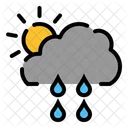 Journee Nuageuse Et Pluvieuse Previsions Meteo Meteo Locale Icône