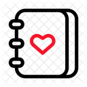 Journal Heart Writing Icon