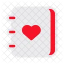 Journal Coeur Ecriture Icône