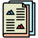 Journal Pile Nouvelles Icône