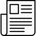 Journal Article De Presse Actualites Icône