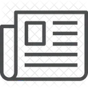 Actualites Papier Page De Journal Icône