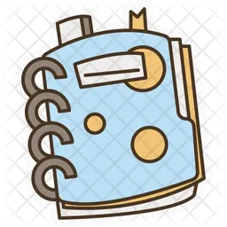 Journal book sticker  Icon