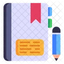 Journal De Bord Journal Intime Carnet Icône