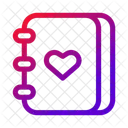 Journal Heart Writing Icon