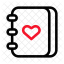 Journal Heart Writing Icon