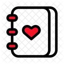 Journal Heart Writing Icon