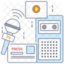 Journalism Press Release News Recorder Icon