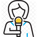Journalist Publicist Pressman Reporter Correspondent Newsman Legman Anchor Newshawk Icon