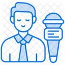 Journalist Reporter News Icon