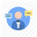 Journalist Mic Microphone Icon