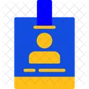 Journalist Badge Press Credential Reporter Identification Icon