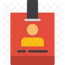 Journalist Badge Press Credential Reporter Identification Icon
