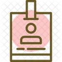 Journalist Badge Press Credential Reporter Identification Icon