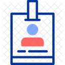 Journalist Badge Press Credential Reporter Identification Icon