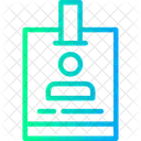 Journalist Badge Press Credential Reporter Identification Icon