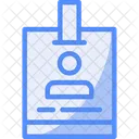 Journalist Badge Press Credential Reporter Identification Icon