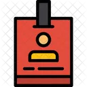 Journalist Badge Press Credential Reporter Identification Icon