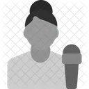 Journalist Ansager Rundfunksprecher Symbol