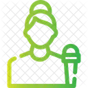 Journalist Ansager Rundfunksprecher Symbol
