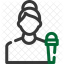 Journalist Ansager Rundfunksprecher Symbol