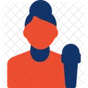 Journalist Ansager Rundfunksprecher Symbol