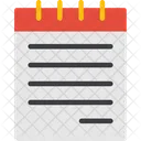 Journalist Notebook Reporters Journal Notebook For Notes Icon